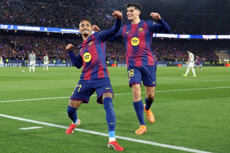 Barcelona demolishes Newcastle 7-2 to reach Champions League