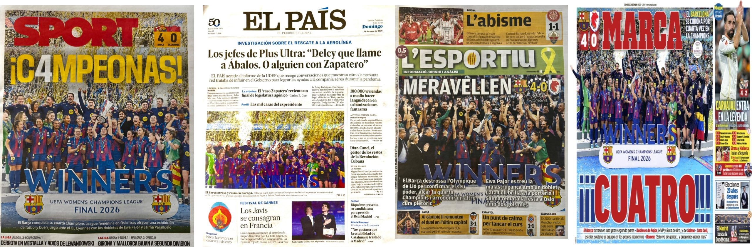 Women's Champions League: Barcelona routs OL Lyonnes to reign over Europe