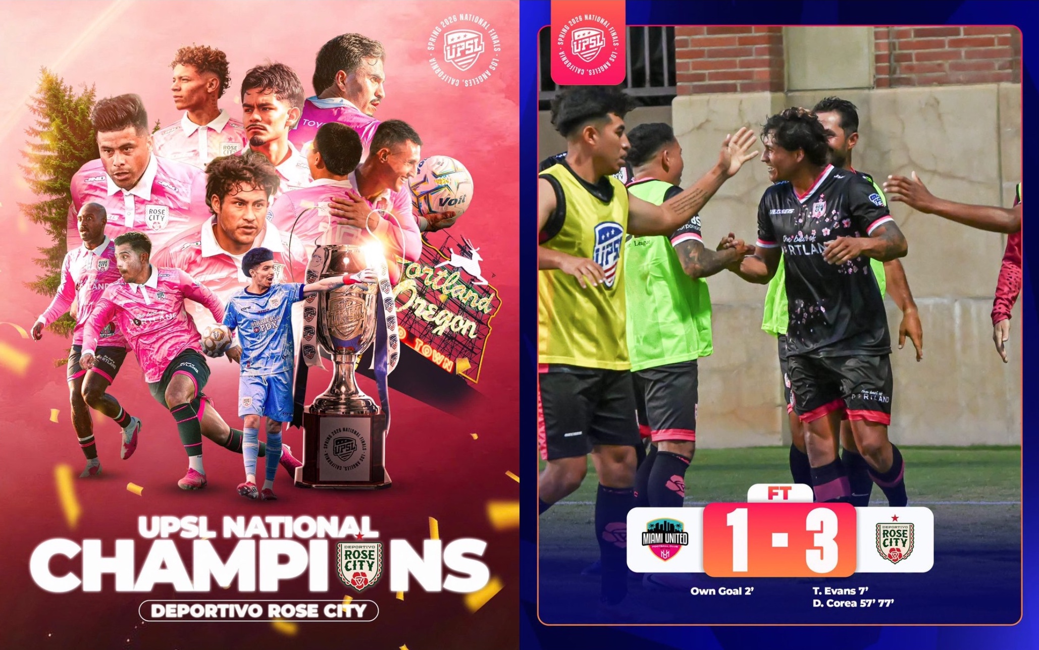 UPSL: Deportivo Rose City claims spring national championship - Soccer America